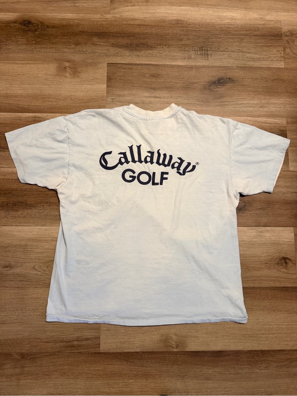 Vintage 90s Callaway Golf Pocket Tee Shirt Men’s XL Baby Blue Single Stitch